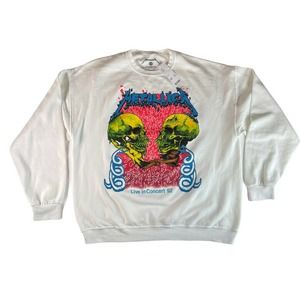 Metallica Womens White Urban Outfitter Sweatshirt